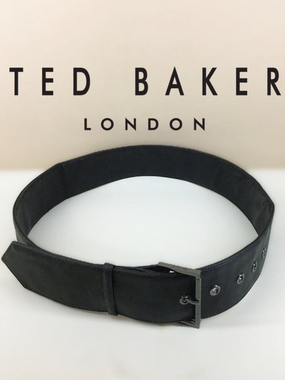 TED BAKER LONDON Soft Leather Belt Vintage Accessory